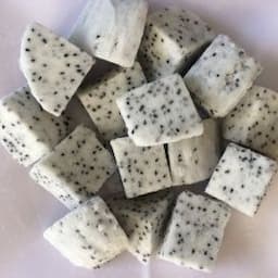 IQF White dragon fruit chunks