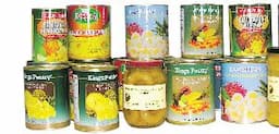 Fruit juice cans