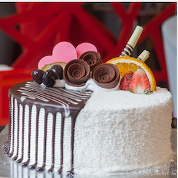 Fresh milk cream cake