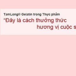 Gelatin for food
