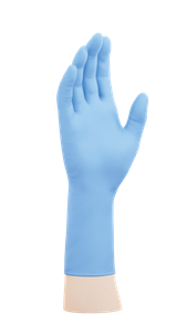 Chemical Resistant Industrial Gloves Nitrile Powder Free Long Cuff