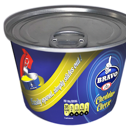 processed TINNED - cheddar cheese