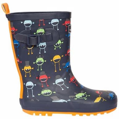 Trespass Kids Welly Boot Puddle in Monster Print