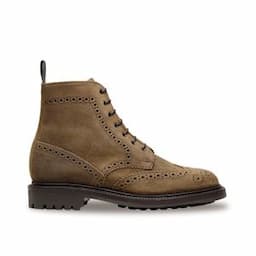 Cheltenham | Mens Brogue Boot | Commando Rubber Sole