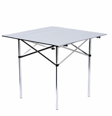easy carrying folding outdoor aluminum portable camping roll top table