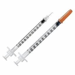 Disposable Orange Insulin Syringe Surgical Products Medical 0.5ml/1ml Syringe Insulin Syringe