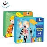 Panda Juniors Educational Toys Magnetic Puzzle Game Puzzles Human Body& Different Uniform for Children 3 Years up