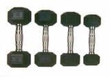 Black Rubber Hex Dumbbell (DB0711)