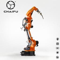 Cost-Effectiveness Laser Tracking Arc Welding Robot with Hollow-Wrist for Metal Automation