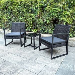 Wholesale Popular Style 2+1 Material Injection Plastic Rattan Chair