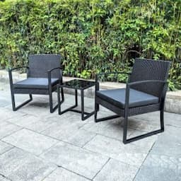 Wholesale Popular Style 2+1 Material Injection Plastic Rattan Chair