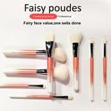 Professional 8 PCS Makeup Makeup Brush Set Beauty Travel Makeup Brushpowder Angled Blush Foundation Crease Eye Shadow Concealer Eye Blending Brush