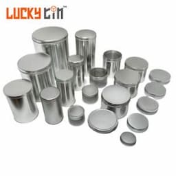 Custom Tinplate Container Packaging Cylindrical Round Tin Box Food Grade Gift Empty Metal Tin Can for Food Packaging