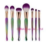 7PCS Mermaid Makeup Brush Set, Makeup Brushes, Sereia Escova