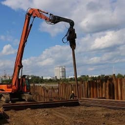 Heavy Duty Excavator Attachment Hydraulic Vibro Pile Hammer for Sale