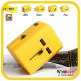 Jy-163 All in One International Travel Power Charger Universal Adapter All in One Travel Adaptor with Multi Plug Au/UK/Us/EU