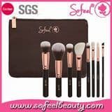 Sofeel Hot Selling 8PCS Custom Rose Gold Makeup Brush Set Synthetic Hair