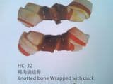 Knotted Bone Wrapped with Duck