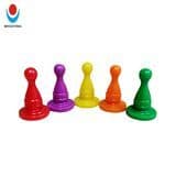 Bm 16*25mm Ludo Game Set Accessories Multicolor Family Funny Chess Piece Toys Tabletop Ludo Game Mini Token Plastic Board Game Pawn
