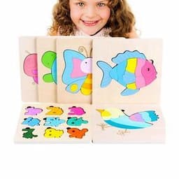 Cartoon Macaron Color Memory Cognitive Puzzle Wooden Child Early Education Educational 3D Jigsaw Puzzle Educational Toys
