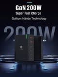 200W Multi Phone Charger Power Port Fast Charging 6 in 1 Power Adapter for Cell Phones Android Macair Phone Type C Charger Multi Conversion Plug