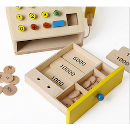 Customized Telephone Landline Toys Wooden Digital Children's Puzzle Game Toys