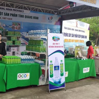 Quang Hanh bottled mineral water