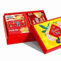Bánh Cracker & cookies thiếc chữ nhật Bluebell 288g
